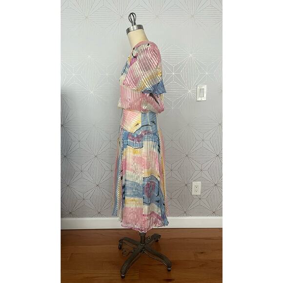 The Silk Farm 100% Silk Made in Korea Size 10 Multi color fairy pastels coquette - Picture 7 of 13